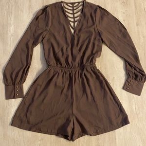 Brown romper Los Angeles